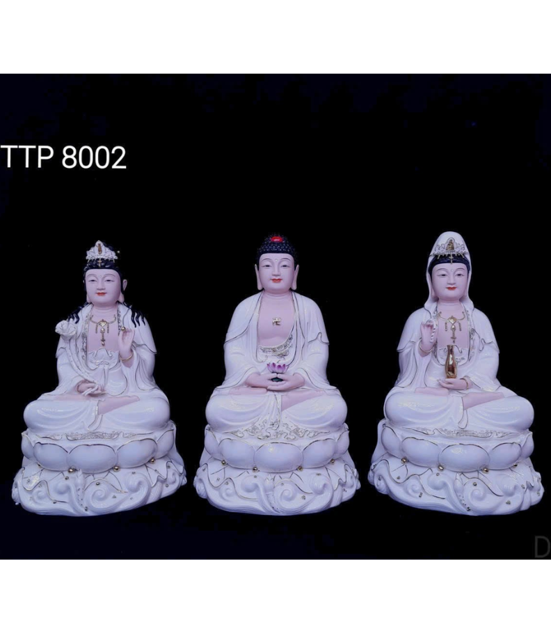 Tây phương tam thánh Phật sứ Đức Hoá cao cấp